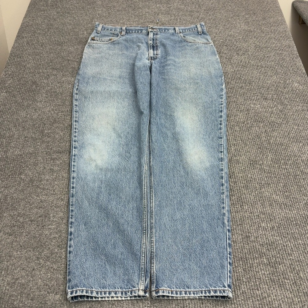 Levis Jeans Mens 40x32 Blue Cotton Loose Fit 545 Denim Casual Streetwear